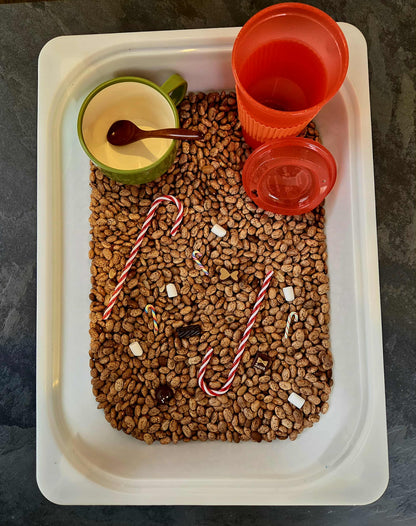 Bac sensoriel Chocolat chaud