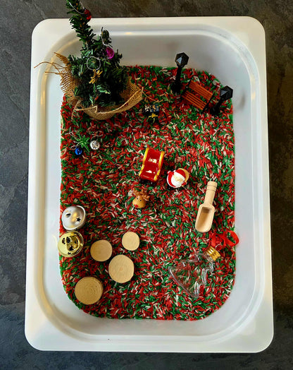 Bac sensoriel Noël