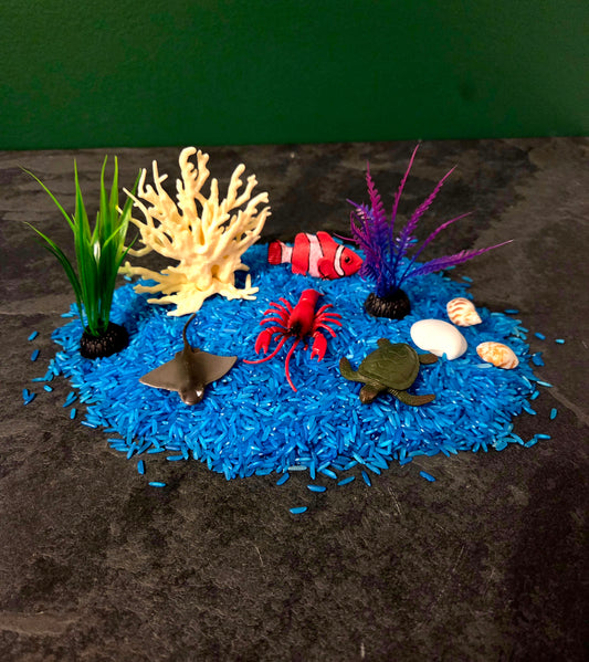 Bac sensoriel Fond marin