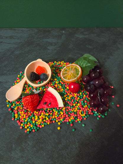 Bac sensoriel Salade de fruits